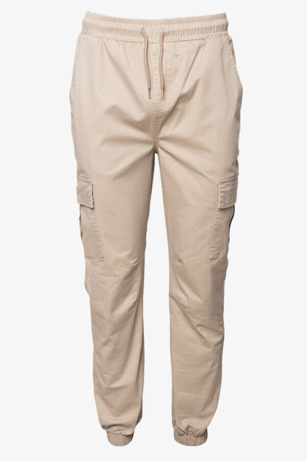 Men's Cargo Trousers - Natural