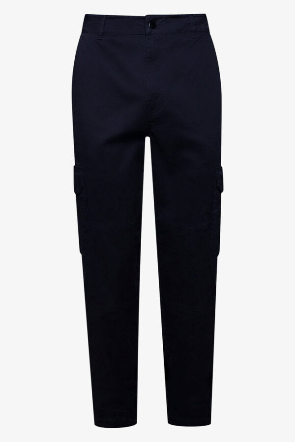 Men's Flat Front Cargo Pants - Black